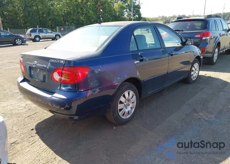 2004 Toyota Corolla Le z USA, uszkodzony, nr VIN 2T1BR32E54C287386